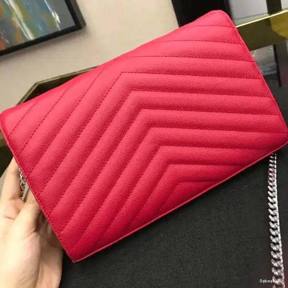 CHAIN MATELASSÉ CASSANDRE WALLET YSL 0603